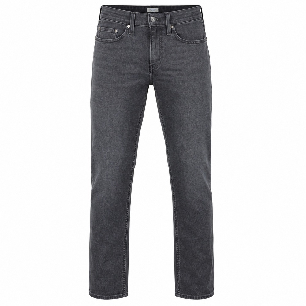 Denizen from Levi's 208 Regular Taper Jeans Mens 28x30 Black Stretch 36682-0054